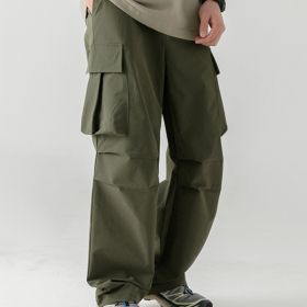 Japanese Trendy Loose Fitting Overalls For Men And Women (Option: green-M)