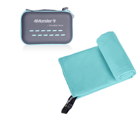 Camping Towels Super Absorbent; Fast Drying Microfiber Travel Towel; Ultra Soft Compact Gym Towel ; Sport Towel (Color: Acid blue, size: M 50x100cm)