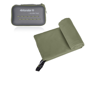 Camping Towels Super Absorbent; Fast Drying Microfiber Travel Towel; Ultra Soft Compact Gym Towel ; Sport Towel (Color: Army green, size: S 40x80cm)