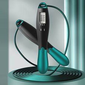 1pc Gym Fitness Smart Jump Rope With LCD Screen Counting Speed Skipping 2.8 M / 9.18ft (Items: Skipping Rope, Color: Gray)