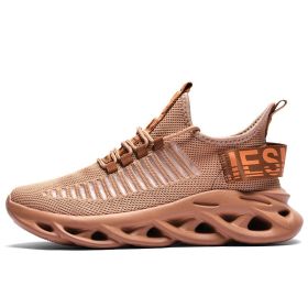Women and Men Sneakers Breathable Running Shoes Outdoor Sport Fashion Comfortable Casual Couples Gym Mens Shoes Zapatos De Mujer (Color: 101 brown, size: 45)