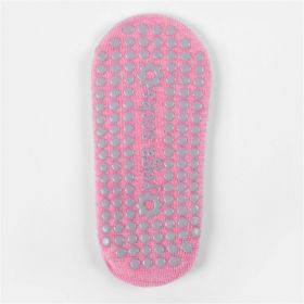 Yoga Grip Bottom Socks, Breathable Comfortable Toe Split Pilates Socks With Non-Slip Cushion (Color: pink)