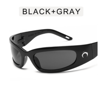 Millennium Style Sports Cycling Glasses With A Sense Of Future Technology Sunglasses (Color: Black)