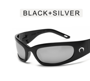 Millennium Style Sports Cycling Glasses With A Sense Of Future Technology Sunglasses (Color: Silver)