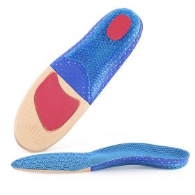 Sweat Absorbing Breathable Insole (Color: Blue, size: L)