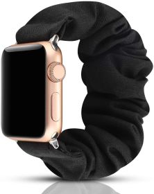 Elastic Scrunchie Apple Watch Band - Black (size: 38/40)