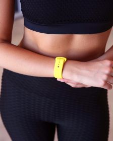 Silicon Apple Watch Band - Bright Yellow (Color: Bright Yellow, size: 42/44mm)